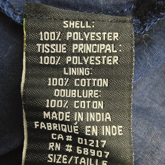 Le Chateau Vintage Y2k Layered Floral Navy Skirt, Sz M - Picture 8 of 9